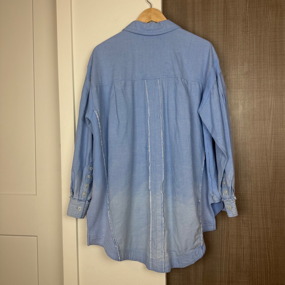 We the Free Cool N Clean Shirt Oversized Shirt Garment Dyed Size‎ Medium - Picture 10 of 16